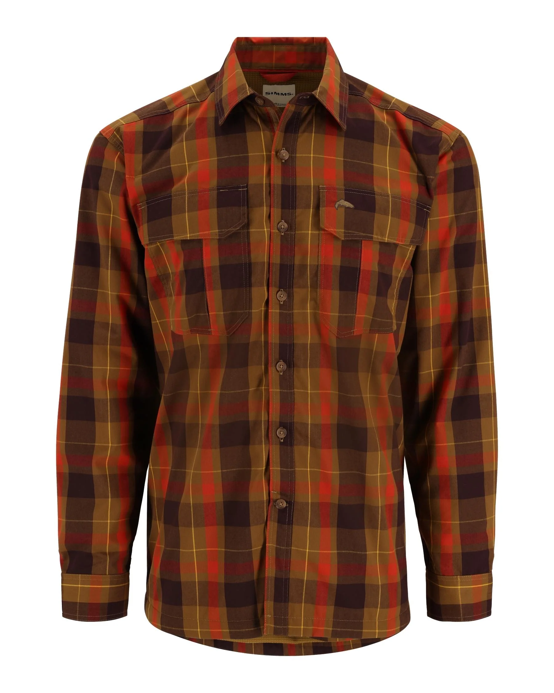 Simms Coldweather Shirt BRONZEBACK LOGAN PLAID