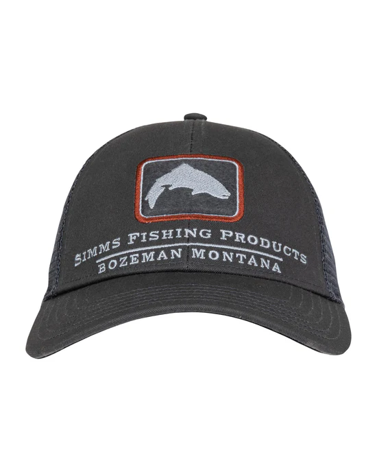 Gorro Simms TROUT ICON TRUCKER CARBON